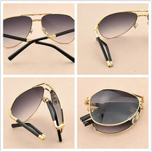 Load image into Gallery viewer, Folding Brand Sunglasses Men Designer Vintage sunglasses women Foldable Aviation Sun Glasses Progressive Driving UV400