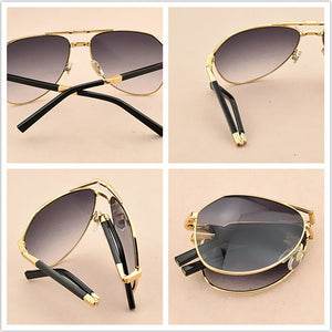 Folding Brand Sunglasses Men Designer Vintage sunglasses women Foldable Aviation Sun Glasses Progressive Driving UV400