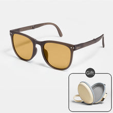 Load image into Gallery viewer, Folding Polarized Sunglasses Men Women Vintage Sun Glasses Female Square Summer UV400 Eyewear Driver Shades Glasses Case Oculos