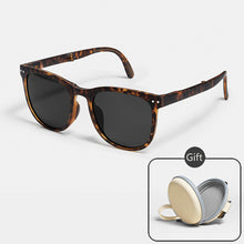 Load image into Gallery viewer, Folding Polarized Sunglasses Men Women Vintage Sun Glasses Female Square Summer UV400 Eyewear Driver Shades Glasses Case Oculos