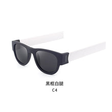 Load image into Gallery viewer, Folding Slap Sunglasses Polarized Mirror Women Slappable Bracelet Sun Glasses for Men Wristband Outdoor Colorful Fold Shades