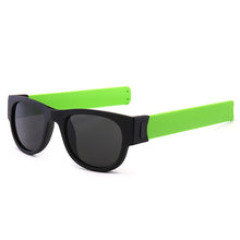 Load image into Gallery viewer, Folding Slap Sunglasses Polarized Mirror Women Slappable Bracelet Sun Glasses for Men Wristband Outdoor Colorful Fold Shades