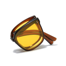 Load image into Gallery viewer, Folding Sunglasses Light Sunglasses Women Design Brand Protection Portable Sunglasses Men Driving Retro Outdoor Glasses Uv
