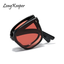 Load image into Gallery viewer, Folding Sunglasses Light Sunglasses Women Design Brand Protection Portable Sunglasses Men Driving Retro Outdoor Glasses Uv