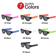 Load image into Gallery viewer, Folding Wrist Sunglasses Fancy Slap Wristband Men Portable Wrist Sunglasses Women Sports Bracelet Trend Square Sun Glasses UV400