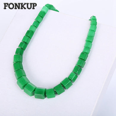 Green Jasper Necklace Power Crystal Chains Classic Women Ornaments Geometric Luxury Gem Jewelry Energy Stone World Cup