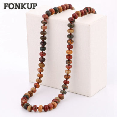Collana con pietre fotografiche Girocollo da donna Catena clavicolare Amore Perline Gioielli originali Ornamenti romantici Ondulazione di fidanzamento 