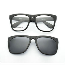 Load image into Gallery viewer, Frame Eyeglasses Big  Glasses Myopia  Wide Face decoration Polarized  Magnet Clip Sunglasses Myopia Glasses Frame for big heads