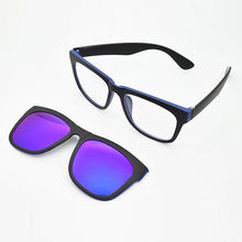 Load image into Gallery viewer, Frame Eyeglasses Big  Glasses Myopia  Wide Face decoration Polarized  Magnet Clip Sunglasses Myopia Glasses Frame for big heads