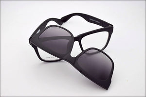 Frame Eyeglasses Big  Glasses Myopia  Wide Face decoration Polarized  Magnet Clip Sunglasses Myopia Glasses Frame for big heads