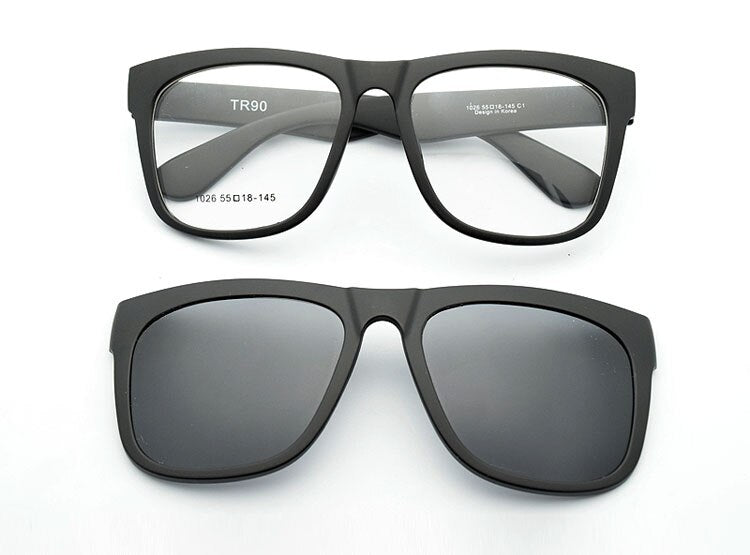 Frame Eyeglasses Big  Glasses Myopia  Wide Face decoration Polarized  Magnet Clip Sunglasses Myopia Glasses Frame for big heads