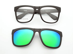 Frame Eyeglasses Big  Glasses Myopia  Wide Face decoration Polarized  Magnet Clip Sunglasses Myopia Glasses Frame for big heads