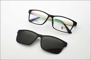 Frame Glasses Big match Sunglasses Polarized Clip Myopia Glasses Ultem Magnet For Men Sunglasses 3D Eyeglasses Wide Face