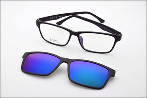 Frame Glasses Big match Sunglasses Polarized Clip Myopia Glasses Ultem Magnet For Men Sunglasses 3D Eyeglasses Wide Face