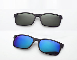 Frame Glasses Big match Sunglasses Polarized Clip Myopia Glasses Ultem Magnet For Men Sunglasses 3D Eyeglasses Wide Face