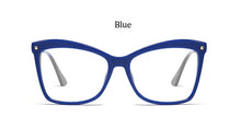 Load image into Gallery viewer, Frame Women's Glasses Transparent Vintage Cat Eye Rivet Female Glasses Metal Women's Eyeglasses With Frame