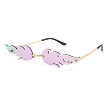 Load image into Gallery viewer, Frameless Unisex Flame Wave Sunglasses Street Style Hip-Hop Personality Goggles 	Gafas Sol Mujer