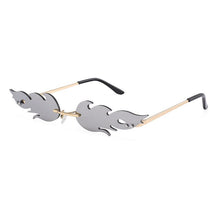 Load image into Gallery viewer, Frameless Unisex Flame Wave Sunglasses Street Style Hip-Hop Personality Goggles 	Gafas Sol Mujer