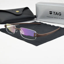 Load image into Gallery viewer, Frameless glasses frame men TAG Brand eyeglasses frames men Myopia computer optical glasses frame Ultralight movement spectacles