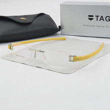 Load image into Gallery viewer, Frameless glasses frame men TAG Brand eyeglasses frames men Myopia computer optical glasses frame Ultralight movement spectacles