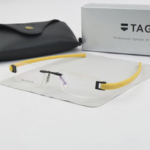 Load image into Gallery viewer, Frameless glasses frame men TAG Brand eyeglasses frames men Myopia computer optical glasses frame Ultralight movement spectacles
