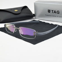 Load image into Gallery viewer, Frameless glasses frame men TAG Brand eyeglasses frames men Myopia computer optical glasses frame Ultralight movement spectacles