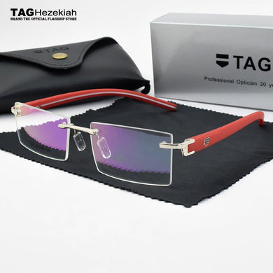 Frameless glasses frame men TAG Brand eyeglasses frames men Myopia computer optical glasses frame Ultralight spectacles women
