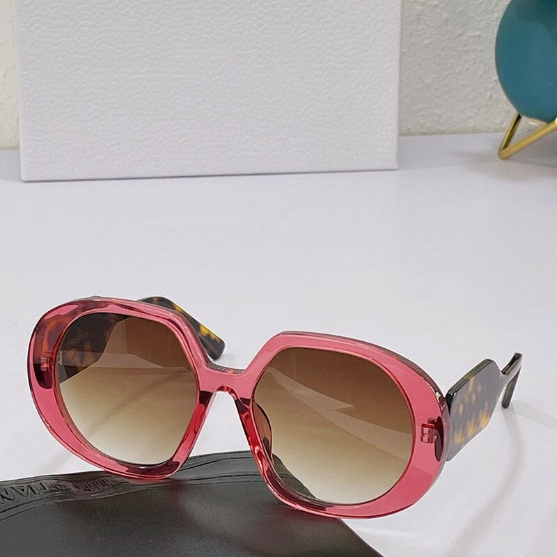 France Brand 2023 Ellipse Acetate Frames Women's Sunglasses Bobby r1u Luxurious UV400 Polarized Lady Eye glasses