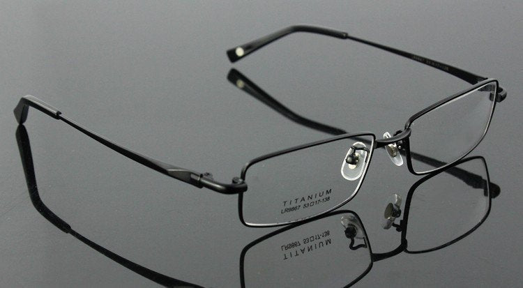 100% Pure Titanium Full Rim Brand Eyeglasses Men Optical Spectacle Frame Eye Prescription Glasses Oculos De Grau