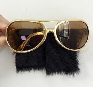 Sell Gold Frame Classic Elvis Glasses with Sideburns  Elvis Costume Sunglasse Elvis Sunglasses