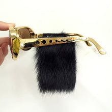 Load image into Gallery viewer, Sell Gold Frame Classic Elvis Glasses with Sideburns  Elvis Costume Sunglasse Elvis Sunglasses