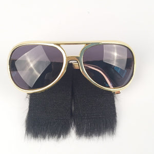 Sell Gold Frame Classic Elvis Glasses with Sideburns  Elvis Costume Sunglasse Elvis Sunglasses