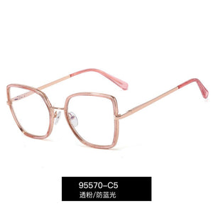 TR90 anti blue flat lens women's trend versatile large glasses frame men's computer goggles