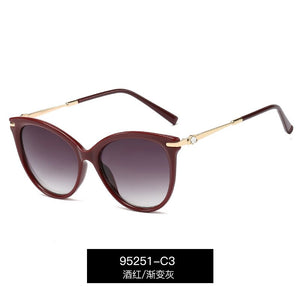 metal diamond technology Temple Women's yuansufeng glasses Sunglasses