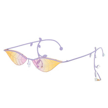 Carica l&#39;immagine nel visualizzatore di Gallery, Fsshion Leaves Sunglasses Branches Frames Eye Wear Brand Design For Women Party Sunglasses UV400 Oculos Escuros