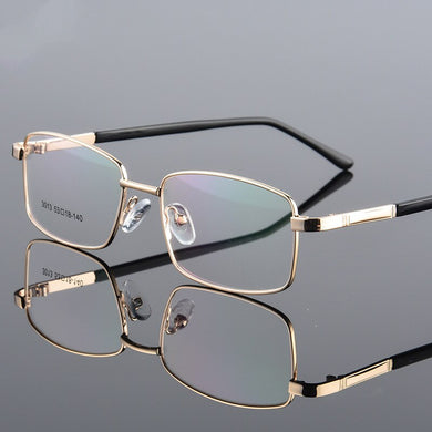 Full Frame Thick Gold Plated Full Frame Ultra Light Metal Alloy Optical Glasses Frame Unisex Prescription Frame