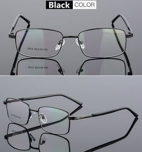 Full Frame Thick Gold Plated Full Frame Ultra Light Metal Alloy Optical Glasses Frame Unisex Prescription Frame