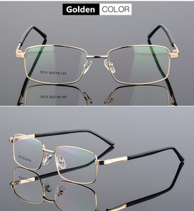 Full Frame Thick Gold Plated Full Frame Ultra Light Metal Alloy Optical Glasses Frame Unisex Prescription Frame