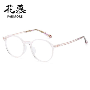 Full Rim Frame Shenzhen Glasses Frame Plastic Steel Retro Plate Big Face Myopia Glasses Frame Plain Glasses