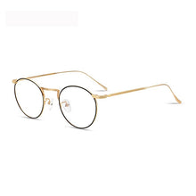 Load image into Gallery viewer, Full-Rim Glasses Frame B Titanium Retro Artistic round Frame Slim-Looking Face with Myopia Glasses Option Glasses Frame