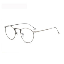 Load image into Gallery viewer, Full-Rim Glasses Frame B Titanium Retro Artistic round Frame Slim-Looking Face with Myopia Glasses Option Glasses Frame