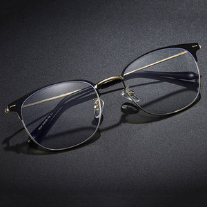 Full Rim Metal Frame Glasses For Male and Female Retro Business Style ...