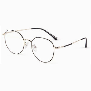 Full Rim Metal Frame Glasses For Man and Woman Retro Up Polygon Shape Frame Myopia Spectacles