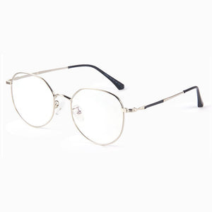 Full Rim Metal Frame Glasses For Man and Woman Retro Up Polygon Shape Frame Myopia Spectacles