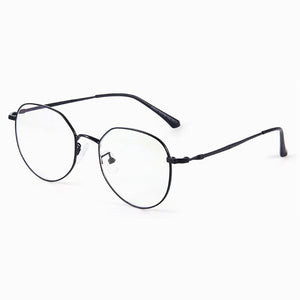 Full Rim Metal Frame Glasses For Man and Woman Retro Up Polygon Shape Frame Myopia Spectacles