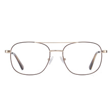 Load image into Gallery viewer, Full Rim Metal Square Double Bridge Men And Women Medium Prescription Eyeglasses With Spring Hinge For Optical Lens