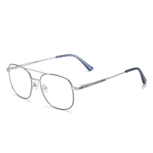 Load image into Gallery viewer, Full Rim Metal Square Double Bridge Men And Women Medium Prescription Eyeglasses With Spring Hinge For Optical Lens