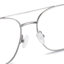 Load image into Gallery viewer, Full Rim Metal Square Double Bridge Men And Women Medium Prescription Eyeglasses With Spring Hinge For Optical Lens