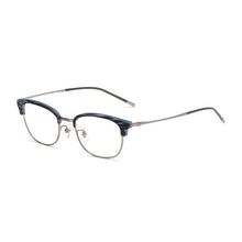 Load image into Gallery viewer, Full Rim Pure Titanium Frame Eyewears For Man and Woman  Handmade Classic Browline Myopia Spectacles