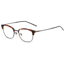 Load image into Gallery viewer, Full Rim Pure Titanium Frame Eyewears For Man and Woman  Handmade Classic Browline Myopia Spectacles